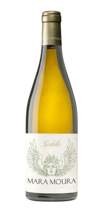 vino_blanco_mara_moura botella de vino blanco moura en fondo blanco