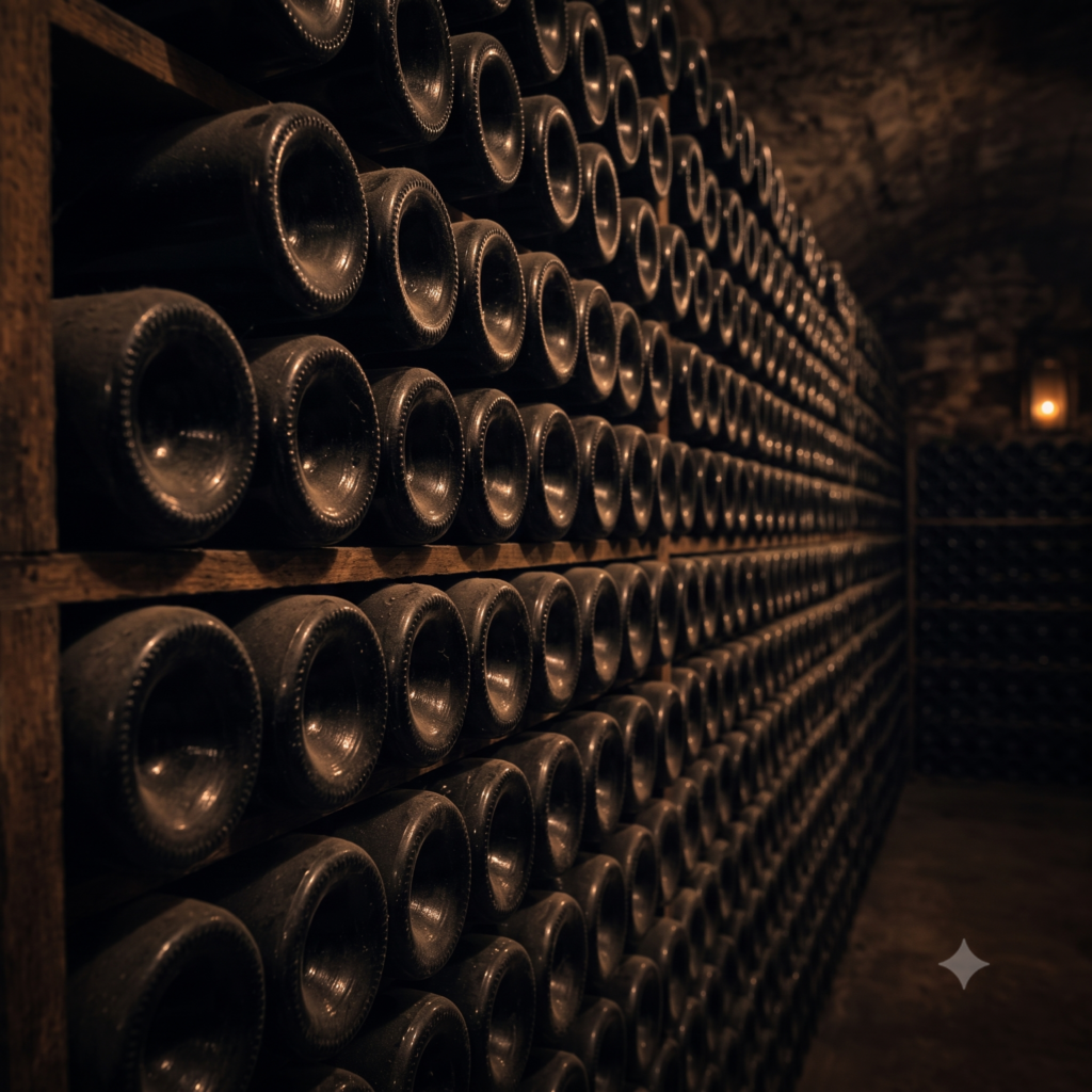 Conservación del vino en casa protegiendo las botellas de luz y vibraciones